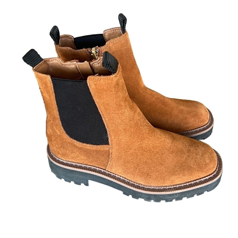 NEW Sam Edelman Kids Laguna Chelsea Boot Frontier Brown Size 3